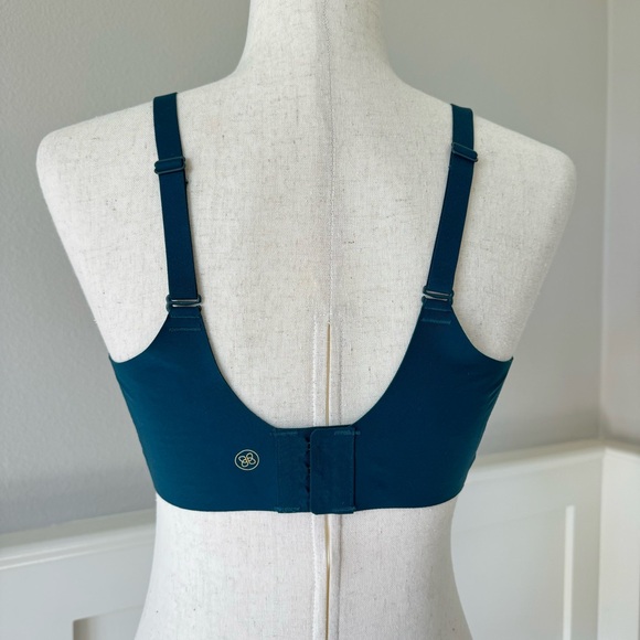 Honeylove Crossover Wire Free Seamless Convertible Comfort Bra Teal Sz M 36B/C - Picture 2 of 7